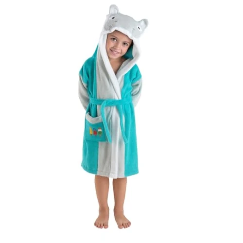 Oferta limitada: Top Towel - Albornoz Niño y Niña - 100% Algodón OEKO-TEX® - Rizo 450g/m² - para ducha y piscina, con Capucha, Bolsillo y Cinturón - Suave y absorbente de 19.16 € a 19.16 € (ahorro 0.00%)