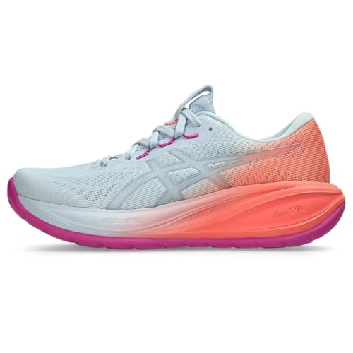 Limited-time offer: ASICS Womens Gel-Cumulus 28 Sneaker, Sky Sun Coral, 5.5 UK from 137.97 £ to 117.11 £ (save 15%)