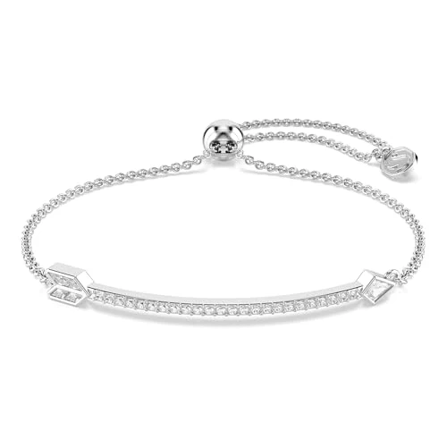 Limited-time offer: Swarovski Idyllia bracelet, Mixed cuts, Arrow, White, Rhodium plated from 79.00 £ to 54.63 £ (save 31%)
