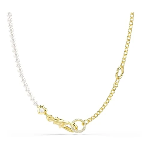 Offerta a tempo: Swarovski Collana Idyllia, Crystal Pearl, Bianca, Placcato color oro - 40% da 199.00 € a 119.99 €