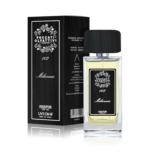 Tijdelijke aanbieding: Peccati Olfattivi N.03 Herenparfum Gelijkwaardig One Million – Dupe Herenparfum, Langdurig met 30% Pure Essentie, Geur Vergelijkbaar met het Origineel, Duurzaam 100 ml Parfum van 33.35 € naar 33.35 € (0.00% korting)