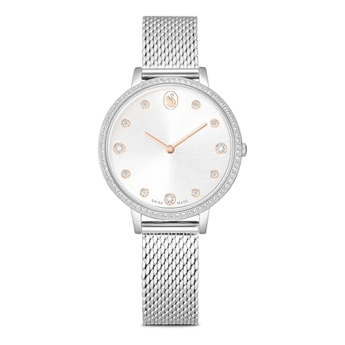 Offerta a tempo: Swarovski Orologio Clarica, Fabbricato in Svizzera, Bracciale di metallo, Tono argentato, Acciaio inossidabile - 55% da 250.00 € a 111.99 €