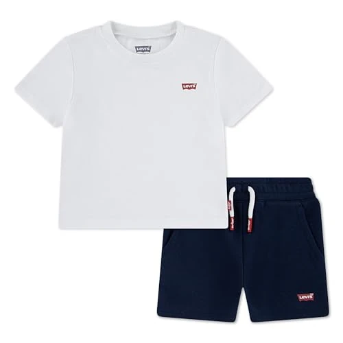 Zeitlich begrenztes Angebot: Levi's Jungen Weiss Batwing T-Shirt & Strickshorts-Set von 30.00 € auf 30.00 € (0.00% Rabatt)