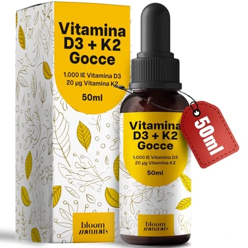 Oferta limitada: Vitamina D3 y K2 Gotas – 50 ml – 1.000 UI Vitamina D3 + 20 µg Vitamina K2 (MK-7) – 1 Gota al Día – Producido en Alemania – Vitamin D3K2 Suplemento Líquido – Analizado en Laboratorio de 14.99 € a 13.95 € (ahorro 7%)