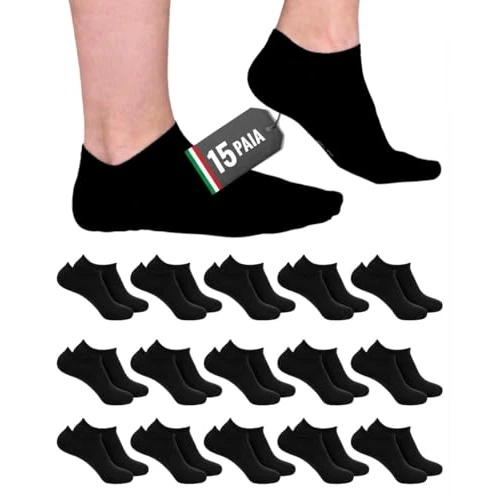 Offre limitée : POPYS® 15 Paires Chaussettes hommes | Chaussetes femmes | Chaussette femme basse | Socquettes femmes | (FR/ES, Numérique, 40, 46, Taille normale, Taille normale, 15 Paires Noir) de 13.99 € à 13.99 € (0.00% de remise)