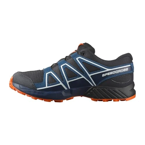 Limited-time offer: Salomon Junior’s Speedcross Climasalomon Waterproof Trail Shoes - Dark Navy/Dark Blue/Red Orange - 1 Medium from $90.00 to $77.21 (save 14.21%)