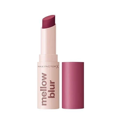 Limited-time offer: Max Factor Mellow Blur Lipstick, 50 Brushed Berry, Lipstick, Soft-Blurring, Instant Blur, Pillow-Soft Lips, Buildable, Soft-Matte Pigment, 3.5g from 9.99 GBP to 9.99 GBP (save 0%)
