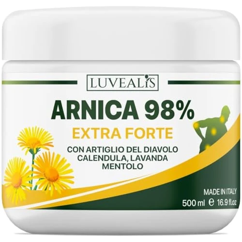 Offerta a tempo: Arnica per Cavalli Uso Umano - Arnica Gel EXTRA forte 500ml - Potenziata con Artiglio del Diavolo Forte, Trattamento Cervicale, Collo, Mal di Schiena, Formula Professionale Made in italy - 17% da 15.99 € a 13.29 €