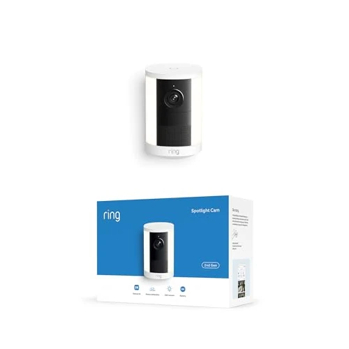 Oferta limitada: Ring Cámara con luces (Spotlight Cam), con batería(última generación),Retinal 2K,zoom mejorado de 6 aumentos, focos activados por movimiento, prueba gratuita de 30 días del plan de suscripción a Ring de 169.99 € a 99.99 € (ahorro 41%)
