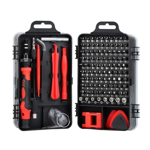 Offerta a tempo: Set di cacciaviti di precisione 115 in 1, mini kit di riparazione magnetica professionale, piccolo cacciavite multifunzione per MacBook, telefono, computer, orologio, console di gioco, riparazione - 62% da 7.48 € a 2.83 €
