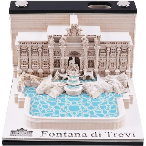 Tijdelijke aanbieding: 3D-weekkalender 2026 - Trevi-fontein | Jouw persoonlijke handwerkkalender met geïntegreerd 3D-architectuurpapieren model | Creatieve bureaudecoratie & exclusieve individuele decoratiefiguur van 27.99 EUR naar 27.99 EUR (korting 0%)