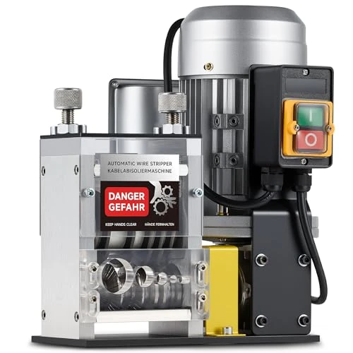 Offerta a tempo: CREWORKS 180W Macchina Spelacavi Elettrica Professionale per Cavi da 1.5mm a 30mm con 5 Lame e 5 Multi-Fori Fino 30m/min Sguainacavi Spelafili Elettrico Recupero Rame Mcchina Spelafili per Vari Cavi - 0.00% da 199.99 € a 199.99 €