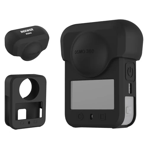 Zeitlich begrenztes Angebot: NEEWER Silikon Objektivdeckel und Schutzgehäuse für Osmo 360, rutschfeste weiche stabile Kratzfeste, spritzwassergeschützte, tragbare Schutzhülle kompatibel mit DJI OSMO 360 Action Cam, AC044 von 21.00 € auf 21.00 € (0.00% Rab