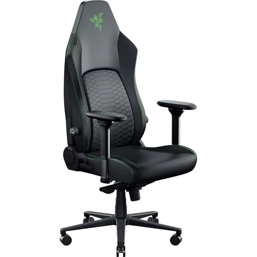 Oferta limitada: Razer Iskur V2 NewGen - Silla Gamer ergonómica con Comodidad Transpirable Cuero EPU 2.ª generación con tecnología Cooltouch - Sistema de Soporte Lumbar Hyperflex | Verde de 699.99 € a 415.99 € (ahorro 41%)