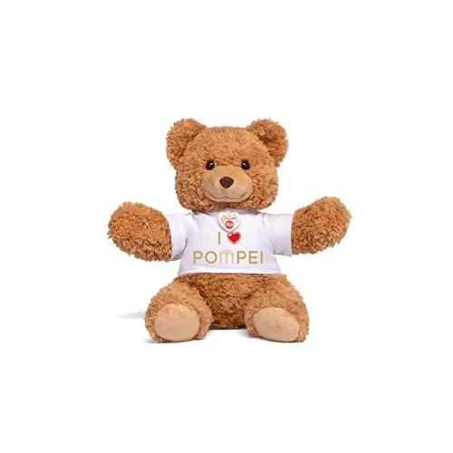 Offerta a tempo: Trudi Bear Marlon T-SHIRT POMPEI | Peluche con maglietta città italiane, gift ricordo gadget viaggi | 14x16x8 cm taglia XS | Souvenir | modello 15055 - 41% da 14.99 € a 8.77 €