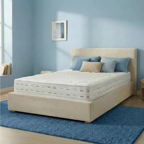 Offerta a tempo: Materassi Russo - Materasso Una Piazza e Mezza 120x200 in Memory Foam e Waterfoam, Alto 20 cm, Ortopedico Semi Rigido, Anallergico e Antiacaro, Tessuto Aloe Vera, Made in Italy - 19% da 124.90 € a 101.16 €