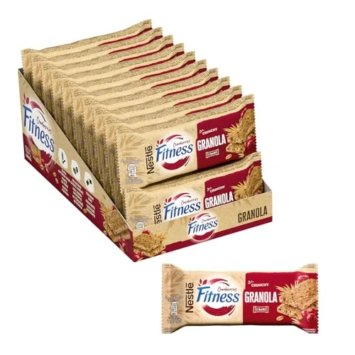 FITNESS Granola Barretta Cereali con Mirtilli Rossi, 20 Barrette da 38g (760g)