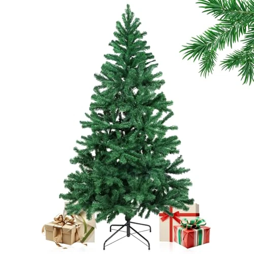 Oferta ograniczona: Aogled Sztuczna choinka, 180 cm wielkości, PCW w kolorze zielonym ze stabilnym metalowym stojakiem, klasyczna choinka do wnętrz, łatwy montaż z 39.99 EUR na 39.99 EUR (znizka 0%)