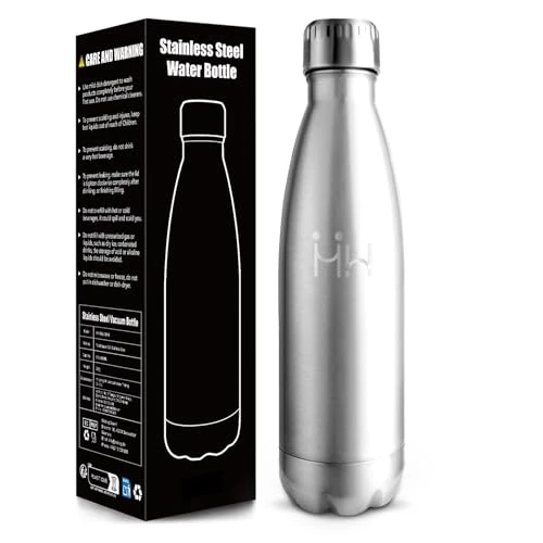 Limited-time offer: Baramumu Water Bottle 750 ml, Cold & Warm, Stainless Steel, 304 Stainless Steel, Thermos Flask, Vacuum Insulated, Water Bottle, Thermos Flask 750 ml for Sports, School, Fitness, Primary Colour from 21.83 GBP to 21.83 GBP (save 0%)