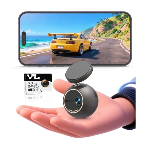 Offerta a tempo: KAWA Dashcam 2K con controllo vocale – Mini fotocamera frontale a sfera, supporto girabile 360°, scheda SD 32GB, Wi-Fi & App, sensore G, motore NightEagle, parcheggio 24h – Videorecorder auto - 0.00% da 69.99 € a 69.99 €