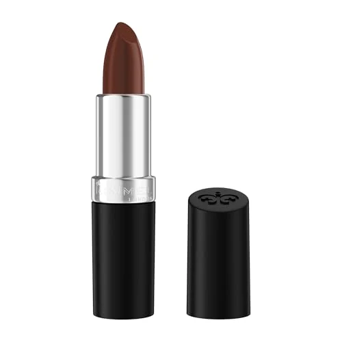 Offerta a tempo: Rimmel Lasting Finish Nude Collection Lipstick, Rossetto a lunga tenuta, Con Burro di Aloe, Idratazione immediata, Formula vegana, 4g, 90 CAPPUCCINO DEEP - 33% da 13.50 € a 9.05 €