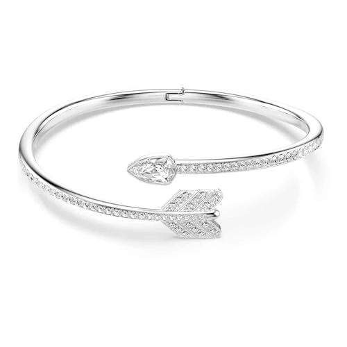 Zeitlich begrenztes Angebot: Swarovski Idyllia Armreif, Verschiedene Schliffe, Pfeil, Weiß, Rhodiniert von 112.62 € auf 112.62 € (0.00% Rabatt)