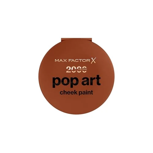 Max Factor 2000 Calorie Pop Art Cheek Paint, 30 Tone, Blush, Formula da crema a polvere, Opaco, Finish sfumato, Alto impatto, Modulabile, 5g