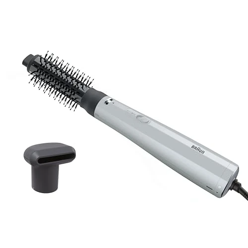 Offerta a tempo: Braun Air Styler AS2.21, Leggera, Spazzola termica modellante e concentratore, 800W, 2 temperature/velocità più aria fredda, Tecnologia IONTEC, Grigio Satin, BRAS221E - 33% da 59.90 € a 39.90 €