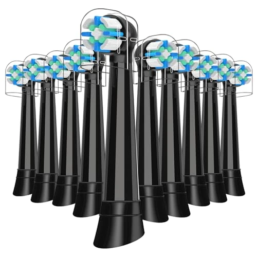 Offerta a tempo: IO Testine di ricambio compatibili con Oral B IO 2/3N/3/4/5/6/7/8/9/10 Series Spazzolino elettrico per la pulizia, Compatibile con Oral B IO (10 Nero) - 4% da 27.99 € a 26.99 €