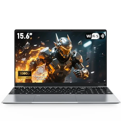 FUNYET Win11pro Laptop, 15.6 Inch Gaming Laptop, R5 7430U Processor, 32GB RAM, 1TB SSD, FHD 1920 * 1080 Notebook, Fingerprint, Backlit Keyboard, BT5.0, HDMI