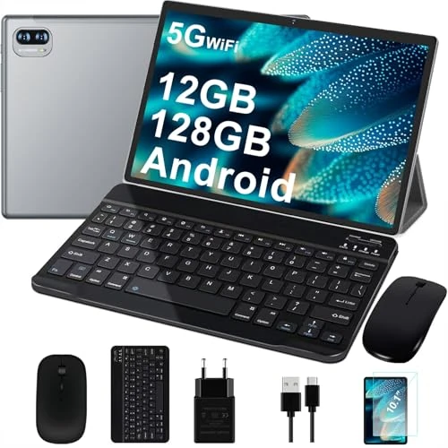 Offre limitée : Dghrti Tablette Android 2026 – Écran 10 Pouces – 8000mAh – [128Go ROM] Extensible 1To – Widevine L1 – BT5.0 – Souris Incluse + Coque de Protection – Gris de 85.99 € à 85.99 € (0.00% de remise)