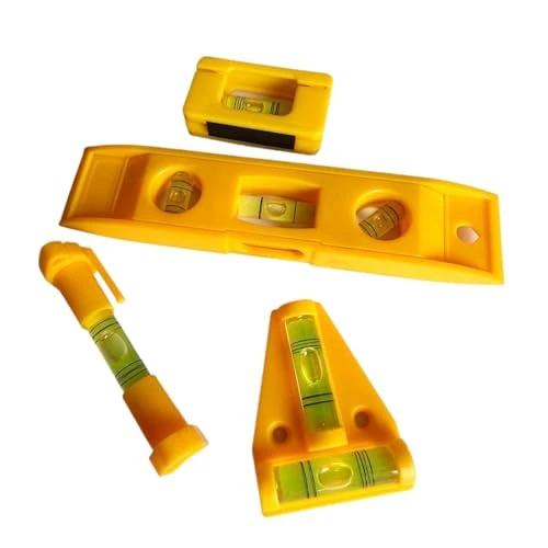 Offerta a tempo: ARYIMYDP 4 Pezzi Set di Livelle con Livella Lineare, Livella a Bolla a T, Livella Torpedine 6 Pollici e Livella Mini Magnetica, Ideale per Misurazioni di Precisione in Industria, Fai da te e Idraulica - 0.00% da 10.49 € a 10.49 €