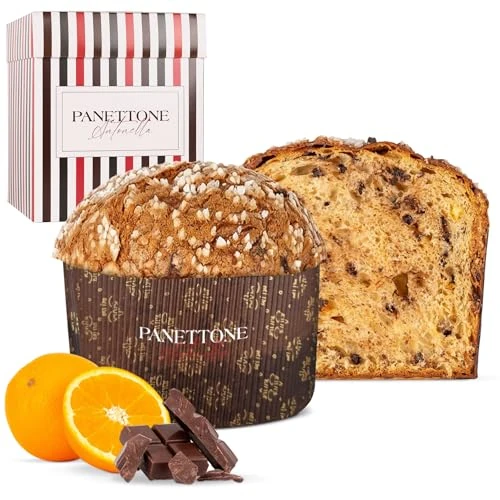 Offerta a tempo: Panettone Antonella Cioccolato & Arancia 600 g | Panettone Artigianale al Cioccolato e Arancia Senza Conservanti Né Coloranti | Dolce Natalizio con Lievito Madre | Ricetta Tradizionale - 28% da 24.99 € a 17.95 €