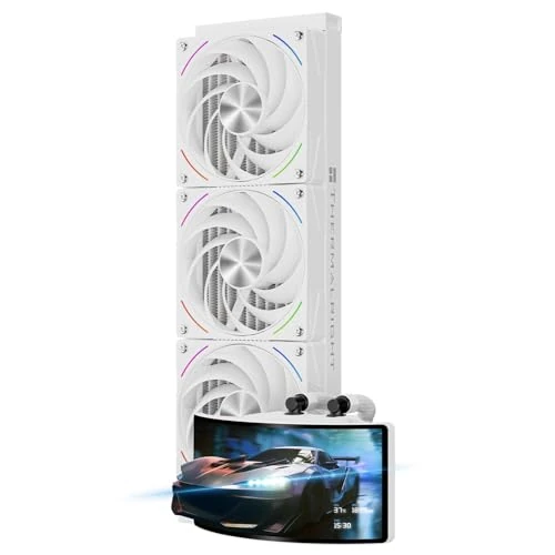Offerta a tempo: Thermalright Rainbow Vision 360 TURBO ARGB - Raffreddatore a liquido per CPU AM5/Intel LGA1851/1700, 6,67 pollici, con risoluzione di 2400 x 1080 - 20% da 252.99 € a 202.39 €
