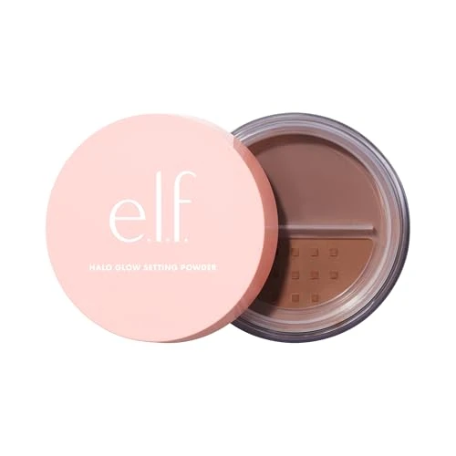 Offerta a tempo: e.l.f. Halo Glow Soft Focus Setting Powder, setosa e dona un bagliore delicato senza zone lucide, leviga i pori e le linee sottili, prodotto vegano e non testato sugli animali, Deep/Rich - 31% da 10.00 € a 6.88 €