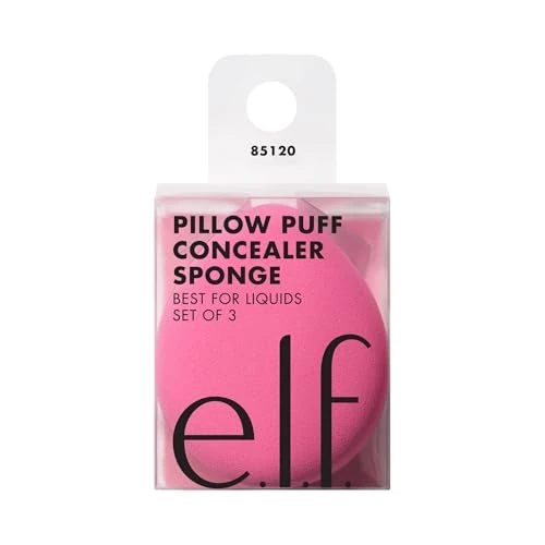 Offre limitée : e.l.f. Pillow Puff Concealer Sponge, éponge de maquillage pour un maquillage uniforme et sans traces, finition aérographe, sans latex, végétalien et sans cruauté envers les animaux de 10.08 € à 10.08 € (0.00% de remise)