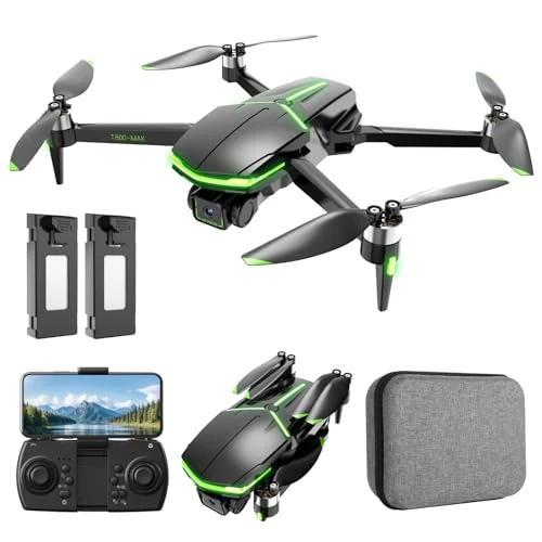 Offre limitee: Drone avec Camera 4K Moteur Sans Balais FPV Drone pour Enfant et Adulte, Vol de 48 mins/Maintien D'altitude/Selfie par Geste, Jouet Cadeau pour Homme/Garcon Anniversaire Noël, Moins 249g de 89.99 EUR a 59.99 EUR (economie 33%)