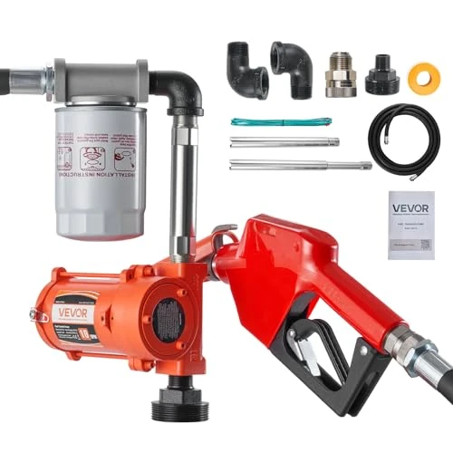 Offerta a tempo: VEVOR Pompa di Trasferimento Carburante 12 V CC 10 GPM, Kit Pompa di Estrazione per Trasferimento Diesel Portatile con Ugello di Spegnimento Automatico, Tubo di Scarico, Antideflagrante - 0.00% da 150.90 € a 150.90 €