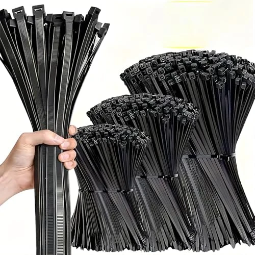 Offerta a tempo: 300 fascette universali in nylon, multiuso, autobloccanti, organizer per cavi in nylon per casa, ufficio, cucina - 0.00% da 4.21 € a 4.21 €