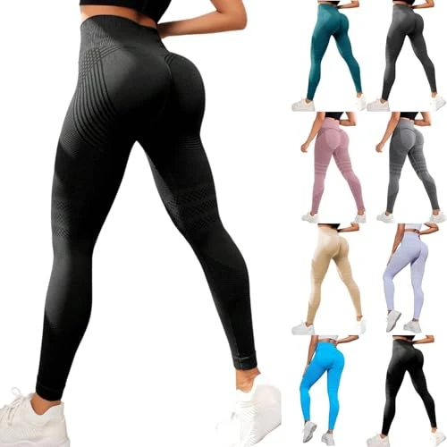 Fittabella 3D Anti-Cellulite Women's Leggings, Thick Beautiful Cellulite Leggings – Solenao Leggings Graduated Compression Lipedema – Push Up Sculpture Sports Leggings for Yoga Fitness and Leisure, 01