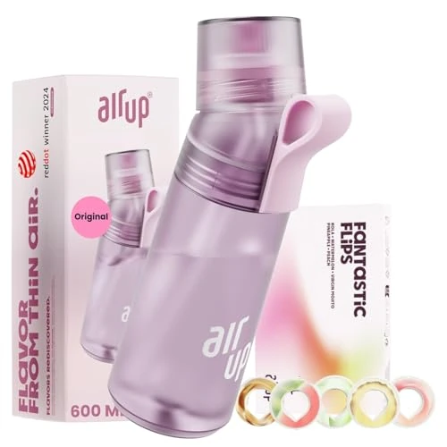 Limitiertes Angebot: air up® Trinkflasche Twist Pro Lavender (600 ml) für Schule, Sport, Gym | inkl. 5 zuckerfreien Duft-Pods & Strohhalm | Wasserflasche in Violett mit Geschmack von 49.99 EUR auf 49.99 EUR (Spare 0%)
