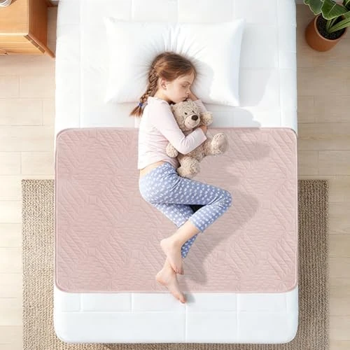 Oferta limitada: DUJUIKE Empapador de Cama Reutilizable 70x90 cm, Protector Impermeable Absorbente Anti-Fugas para Incontinencia de Adultos, Niños, Ancianos y Mascotas, Lavable y Transpirable - Pack 1 Rosa de 43.99 € a 16.99 € (ahorro 61.38%)