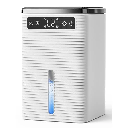 Osuszacz powietrza do domu, 2500 ml, 30 dB Ultra cichy, przenośny osuszacz powietrza do domu, biura, łazienki, szafy, automatycznego wyłączania, 2-12 godzin timera, osuszacza powietrza ze światłem LED