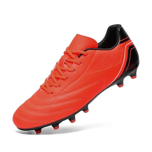 Offerta a tempo: HaloTeam Scarpe da Calcio Uomo Spikes Tacchetti Professionale Scarpe da Allenamento Leggero Antiscivolo Scarpe da Calcetto,Arancione,EU 44 - 65% da 36.99 € a 12.99 €