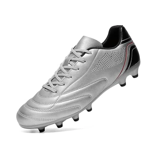 Limited-time offer: HaloTeam Football Boots Men's Outdoor Spike Cleats Soccer Shoes Professional Athletics Trainers Sneakers Teenager Football Shoes,Grey,6.5 UK from 25.99 £ to 12.99 £ (save 50%)