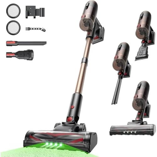 Oferta limitada: Proscenic P11 Ultra+ Aspiradora sin Cable 50KPa/500W/50Min, Ligera y Autónoma, Aspiradora Escoba Vertical Potente con Luz Verde, Cepillo Antienredos y Pantalla LED, Alfombras/Suelos/Pelo de Mascotas de 119.99 EUR a 94.99 EUR (ahorro 21%)