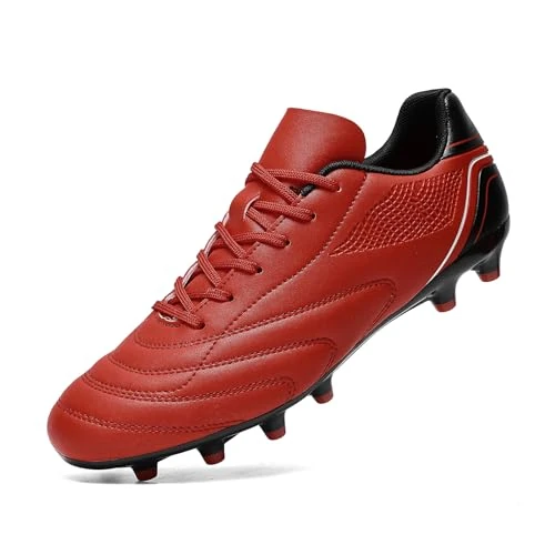 Offre limitée : HaloTeam Chaussures de Football Homme Spike Crampons Profession Athlétisme Entrainement Chaussures de Sport,Rouge,EU 39 de 10.99 € à 10.99 € (0.00% de remise)