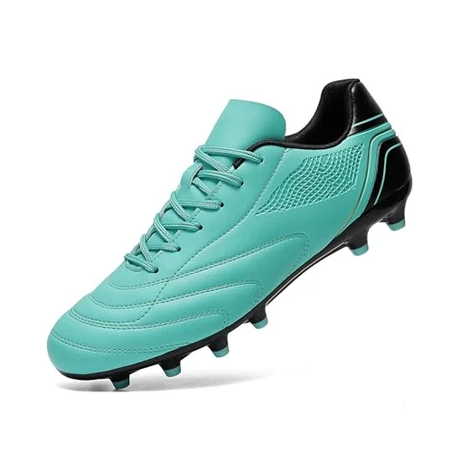 Offerta a tempo: HaloTeam Scarpe da Calcio Uomo Spikes Tacchetti Professionale Scarpe da Allenamento Leggero Antiscivolo Scarpe da Calcetto,Cyan,EU 42 - 73% da 36.99 € a 9.99 €