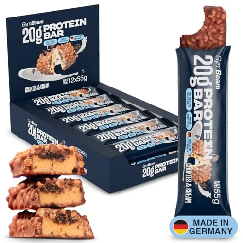 Oferta limitada: GymBeam Protein Bar (12 x 55 g), Cookies & Creme, 20 g proteína de 26.20 € a 26.20 € (ahorro 0.00%)
