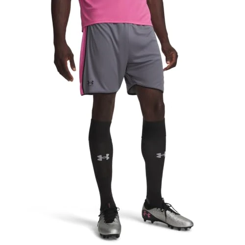 Under Armour UA M Challenger Train Short - Shorts - Onderbroeken - Titan Gray/Pink Frenzy/Black - Maat: SM